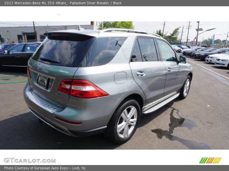 Palladium Silver Metallic / Black 2013 Mercedes-Benz ML 350 4Matic