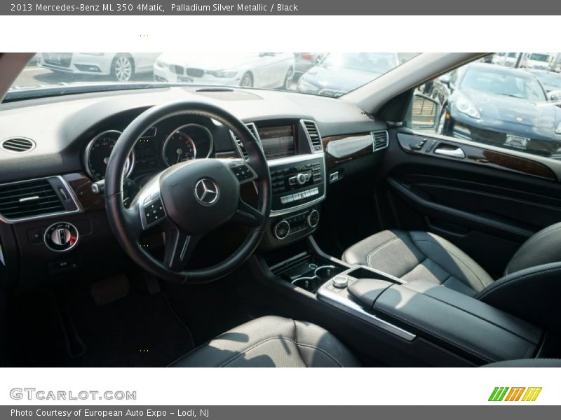 Palladium Silver Metallic / Black 2013 Mercedes-Benz ML 350 4Matic