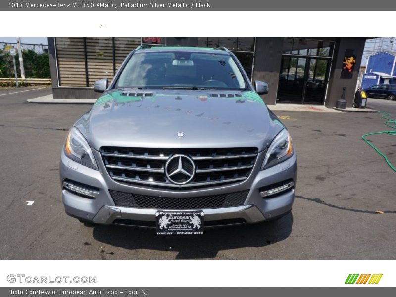 Palladium Silver Metallic / Black 2013 Mercedes-Benz ML 350 4Matic