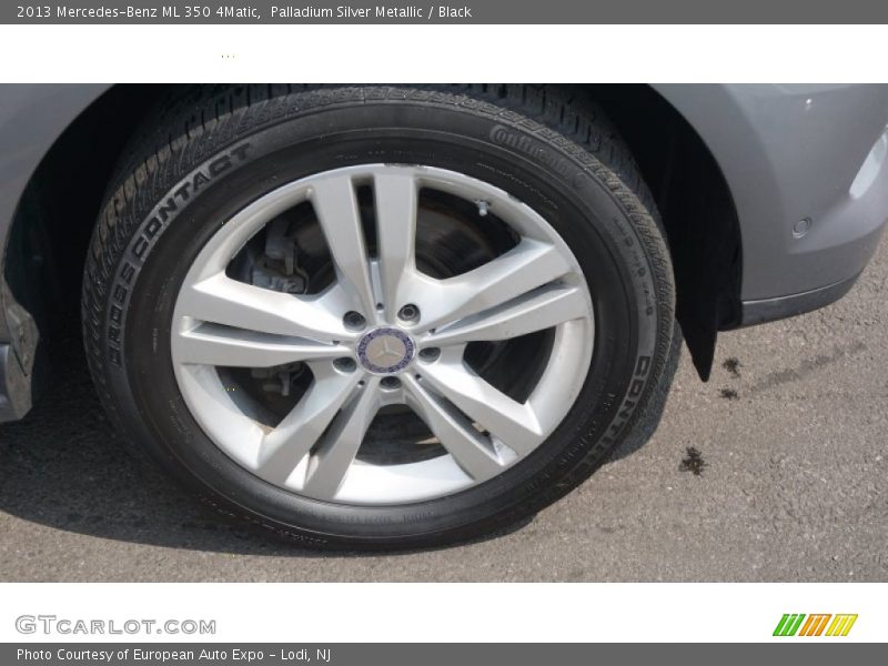 Palladium Silver Metallic / Black 2013 Mercedes-Benz ML 350 4Matic
