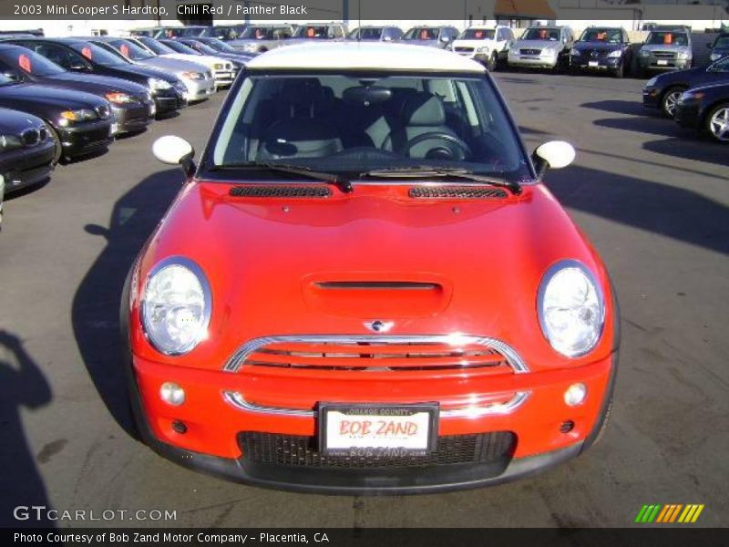 Chili Red / Panther Black 2003 Mini Cooper S Hardtop