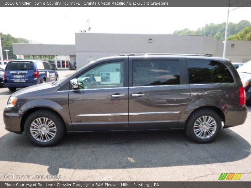 Granite Crystal Metallic / Black/Light Graystone 2016 Chrysler Town & Country Touring-L