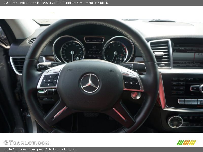 Palladium Silver Metallic / Black 2013 Mercedes-Benz ML 350 4Matic