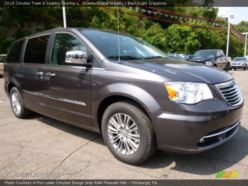 Granite Crystal Metallic / Black/Light Graystone 2016 Chrysler Town & Country Touring-L
