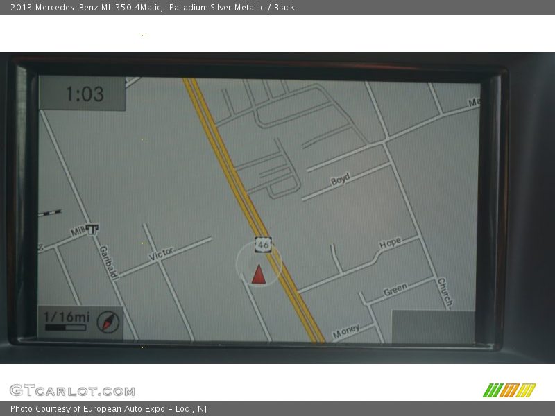Palladium Silver Metallic / Black 2013 Mercedes-Benz ML 350 4Matic