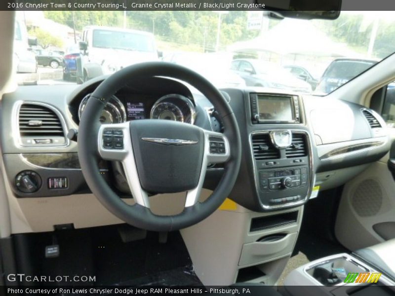 Granite Crystal Metallic / Black/Light Graystone 2016 Chrysler Town & Country Touring-L