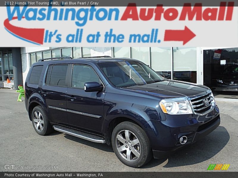 Bali Blue Pearl / Gray 2012 Honda Pilot Touring 4WD