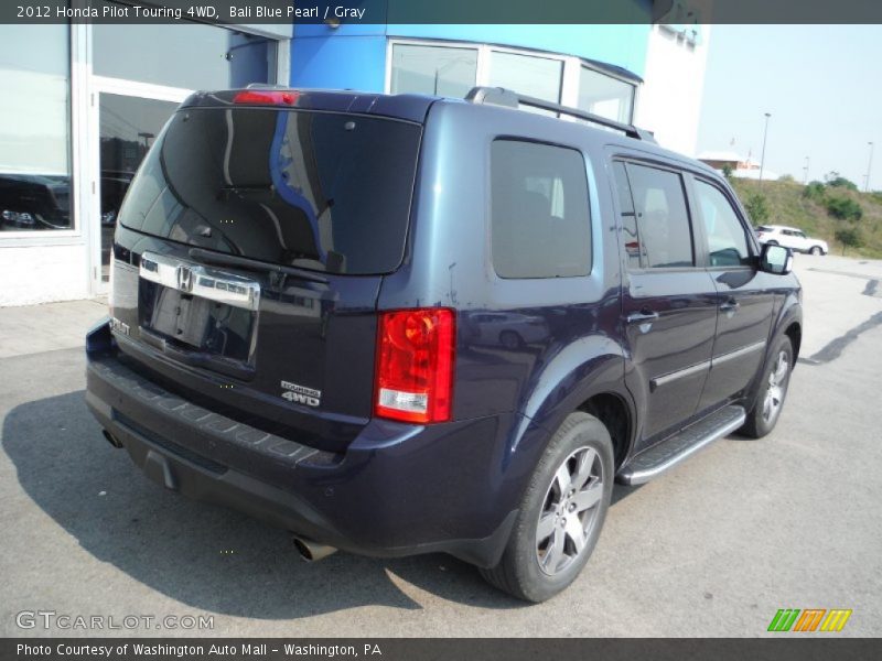 Bali Blue Pearl / Gray 2012 Honda Pilot Touring 4WD