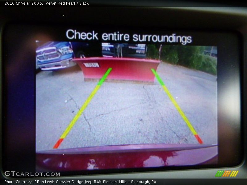 Velvet Red Pearl / Black 2016 Chrysler 200 S