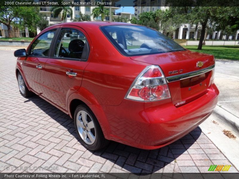 Sport Red Metallic / Charcoal 2008 Chevrolet Aveo LT Sedan