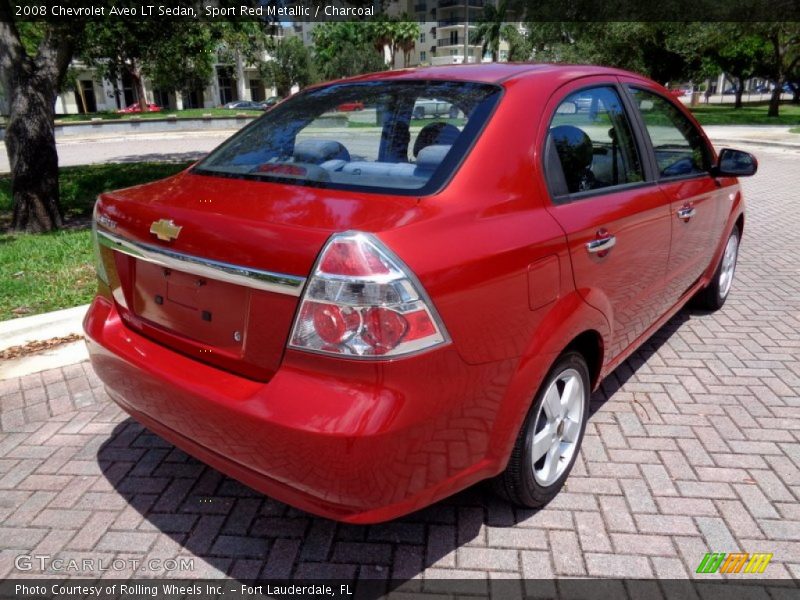 Sport Red Metallic / Charcoal 2008 Chevrolet Aveo LT Sedan