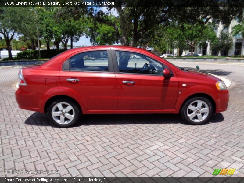 Sport Red Metallic / Charcoal 2008 Chevrolet Aveo LT Sedan