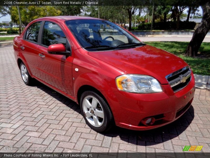 Sport Red Metallic / Charcoal 2008 Chevrolet Aveo LT Sedan