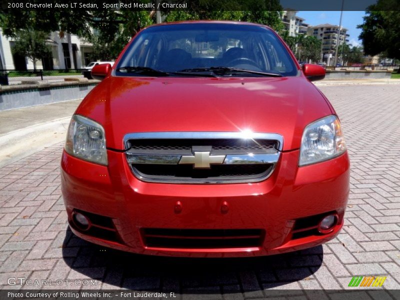 Sport Red Metallic / Charcoal 2008 Chevrolet Aveo LT Sedan