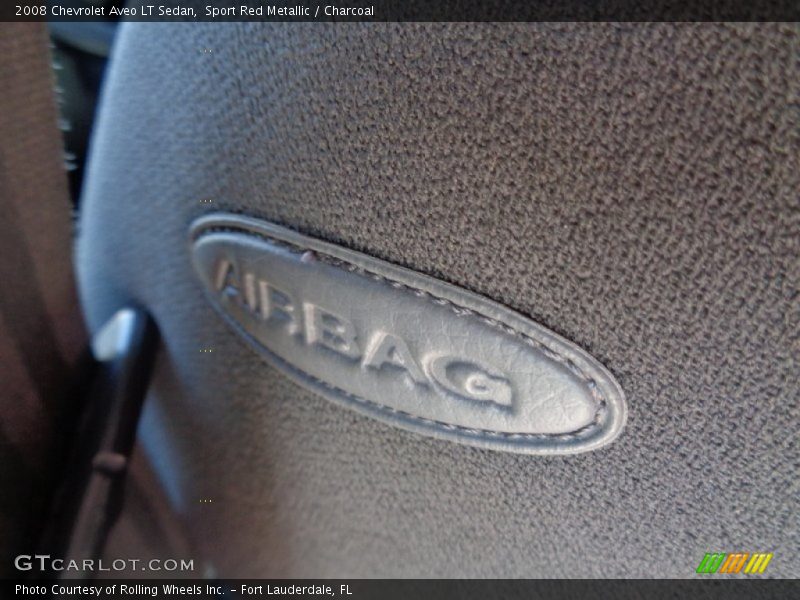 Sport Red Metallic / Charcoal 2008 Chevrolet Aveo LT Sedan