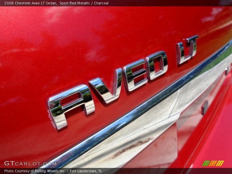 Sport Red Metallic / Charcoal 2008 Chevrolet Aveo LT Sedan