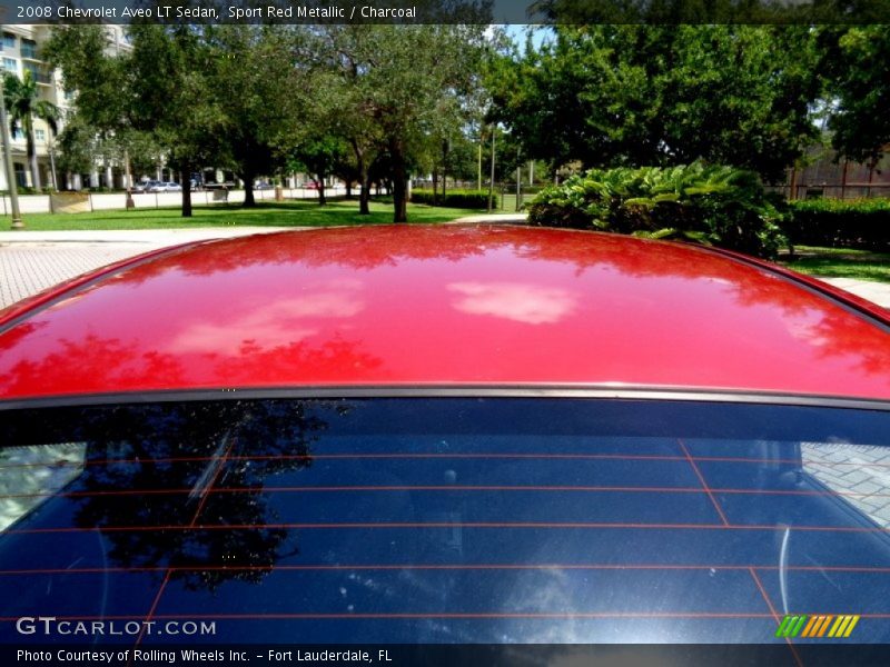 Sport Red Metallic / Charcoal 2008 Chevrolet Aveo LT Sedan