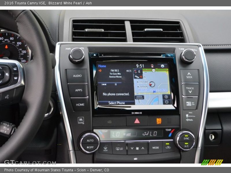 Blizzard White Pearl / Ash 2016 Toyota Camry XSE