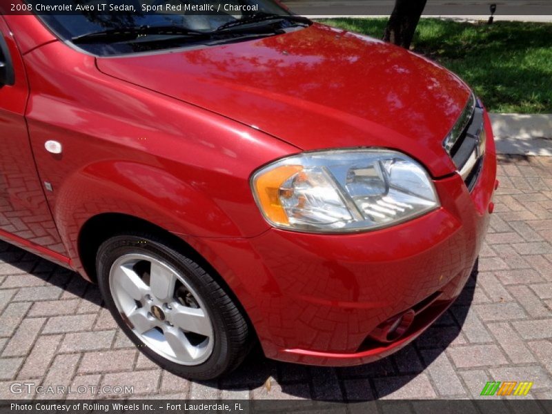 Sport Red Metallic / Charcoal 2008 Chevrolet Aveo LT Sedan