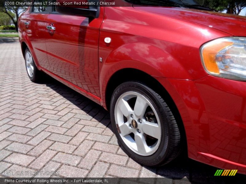 Sport Red Metallic / Charcoal 2008 Chevrolet Aveo LT Sedan