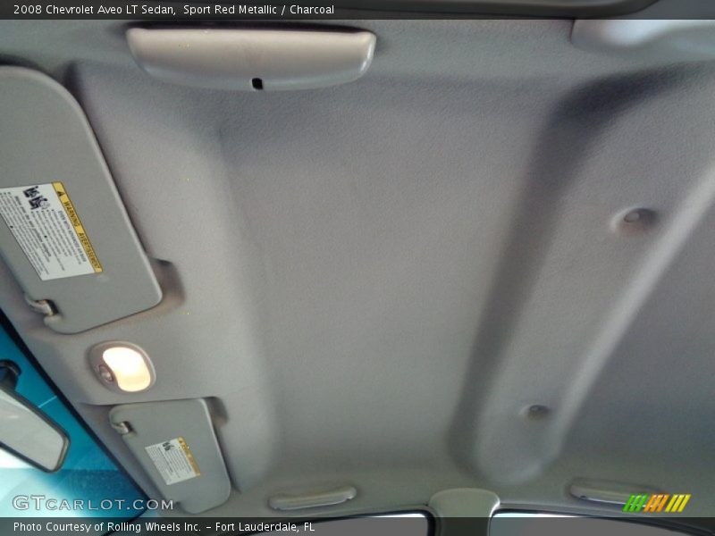 Sport Red Metallic / Charcoal 2008 Chevrolet Aveo LT Sedan