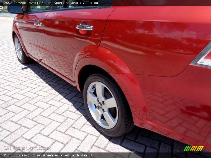 Sport Red Metallic / Charcoal 2008 Chevrolet Aveo LT Sedan