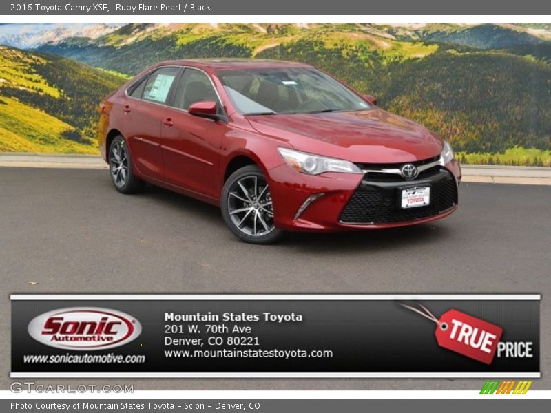 Ruby Flare Pearl / Black 2016 Toyota Camry XSE