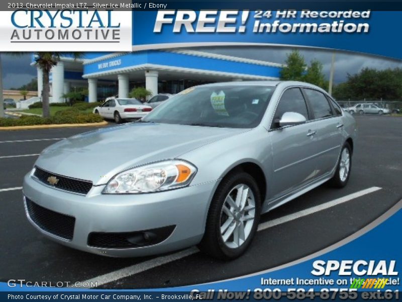 Silver Ice Metallic / Ebony 2013 Chevrolet Impala LTZ