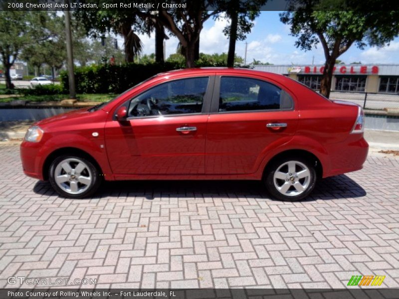 Sport Red Metallic / Charcoal 2008 Chevrolet Aveo LT Sedan
