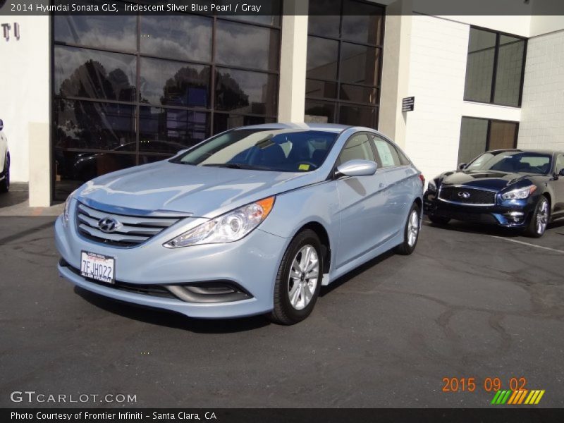 Iridescent Silver Blue Pearl / Gray 2014 Hyundai Sonata GLS