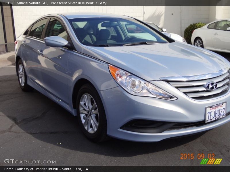 Iridescent Silver Blue Pearl / Gray 2014 Hyundai Sonata GLS