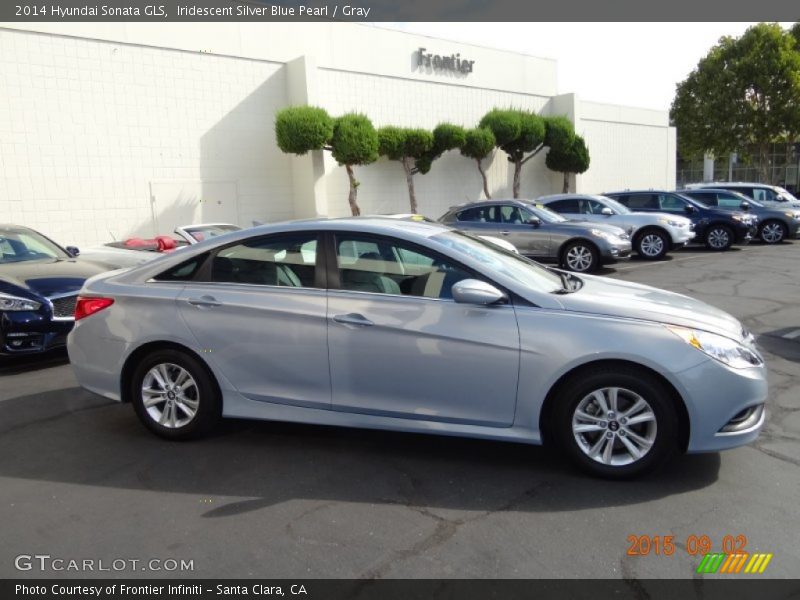 Iridescent Silver Blue Pearl / Gray 2014 Hyundai Sonata GLS