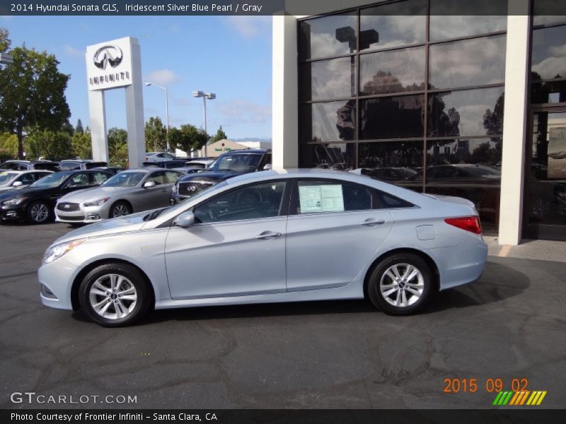 Iridescent Silver Blue Pearl / Gray 2014 Hyundai Sonata GLS