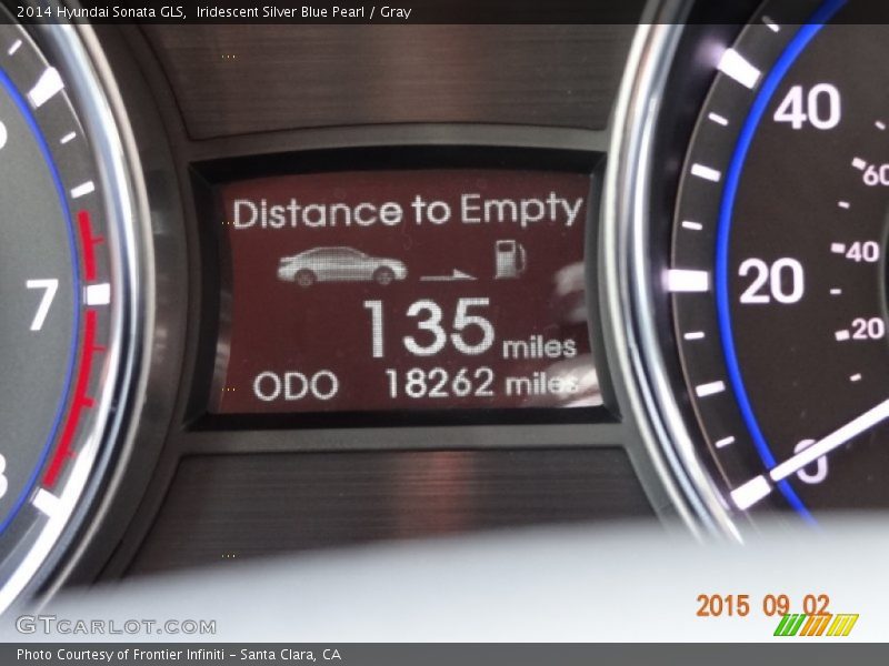 Iridescent Silver Blue Pearl / Gray 2014 Hyundai Sonata GLS