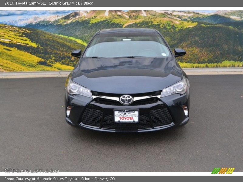 Cosmic Gray Mica / Black 2016 Toyota Camry SE