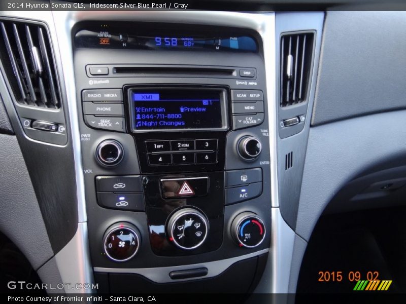 Iridescent Silver Blue Pearl / Gray 2014 Hyundai Sonata GLS
