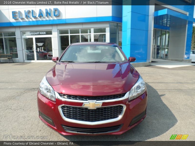 Butte Red Metallic / Jet Black/Titanium 2016 Chevrolet Malibu Limited LT