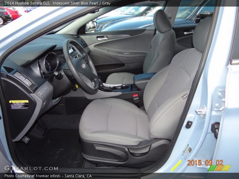 Iridescent Silver Blue Pearl / Gray 2014 Hyundai Sonata GLS