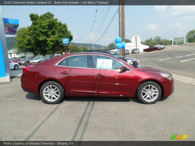 Butte Red Metallic / Jet Black/Titanium 2016 Chevrolet Malibu Limited LT
