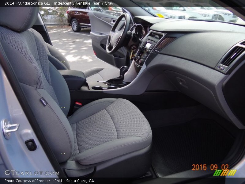 Iridescent Silver Blue Pearl / Gray 2014 Hyundai Sonata GLS