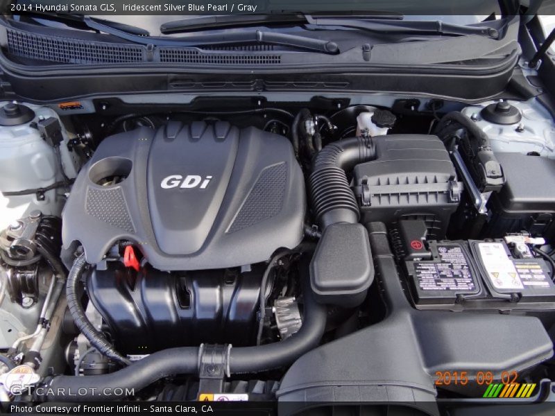 Iridescent Silver Blue Pearl / Gray 2014 Hyundai Sonata GLS