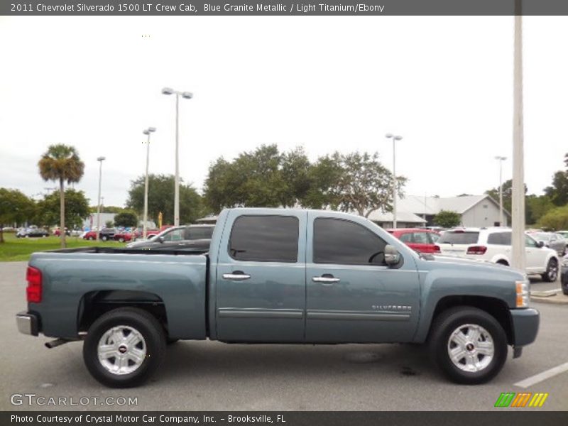 Blue Granite Metallic / Light Titanium/Ebony 2011 Chevrolet Silverado 1500 LT Crew Cab