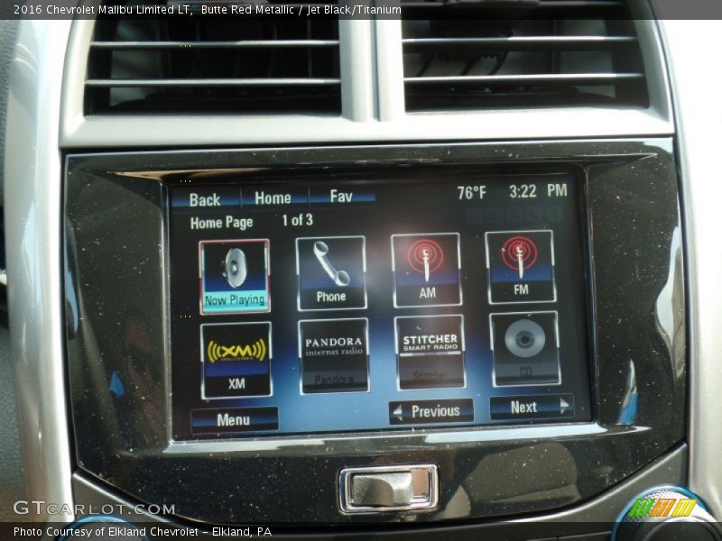 Butte Red Metallic / Jet Black/Titanium 2016 Chevrolet Malibu Limited LT