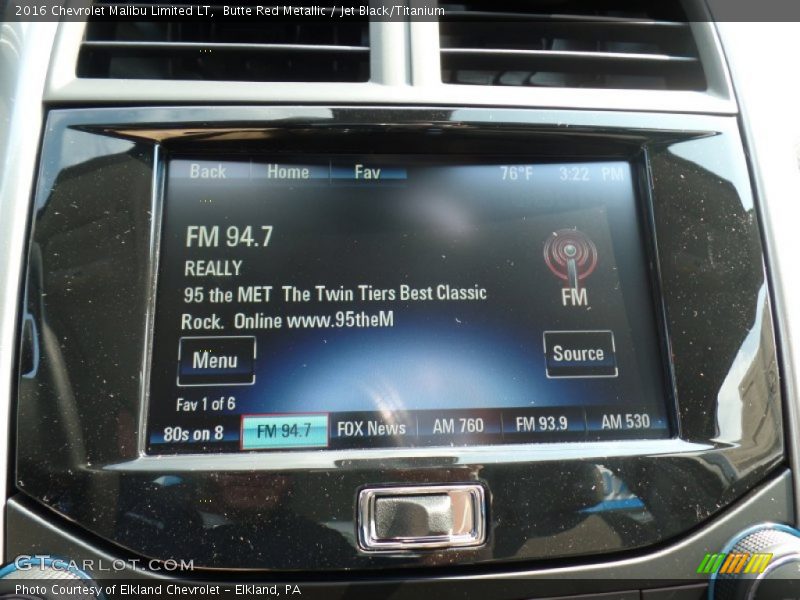 Butte Red Metallic / Jet Black/Titanium 2016 Chevrolet Malibu Limited LT