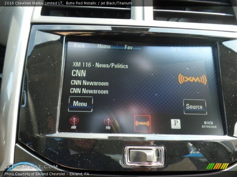 Butte Red Metallic / Jet Black/Titanium 2016 Chevrolet Malibu Limited LT