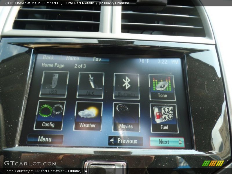 Butte Red Metallic / Jet Black/Titanium 2016 Chevrolet Malibu Limited LT