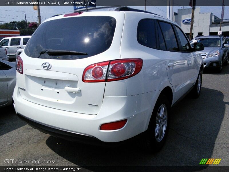 Glacier White / Gray 2012 Hyundai Santa Fe GLS AWD