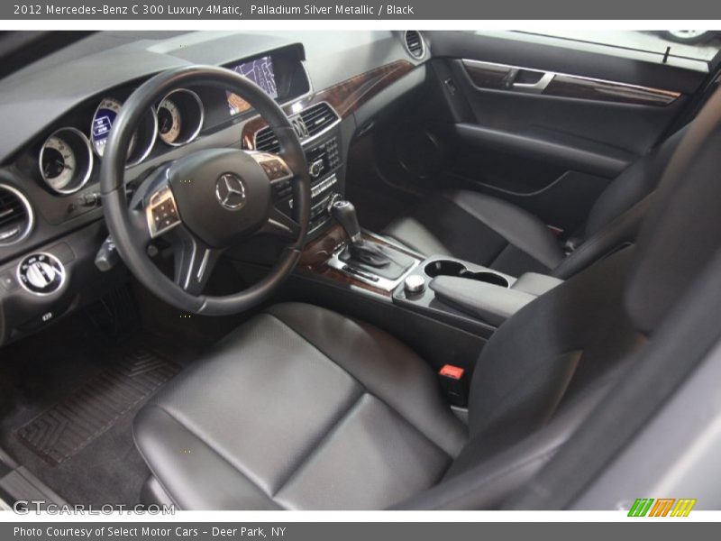 Palladium Silver Metallic / Black 2012 Mercedes-Benz C 300 Luxury 4Matic