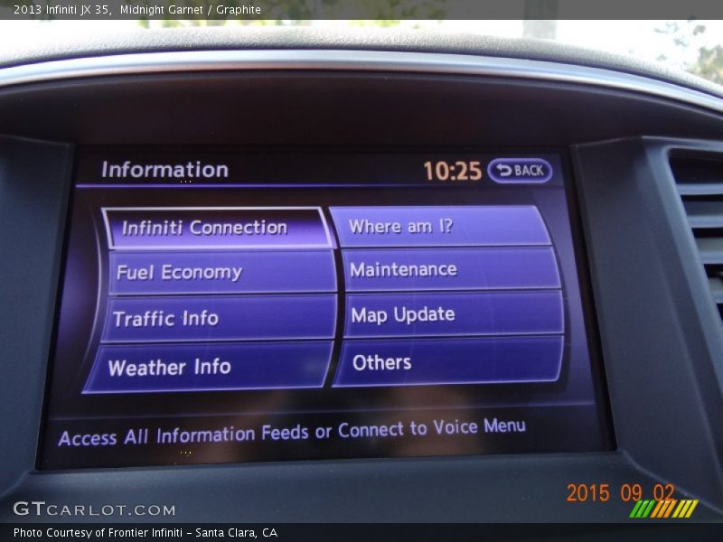 Midnight Garnet / Graphite 2013 Infiniti JX 35