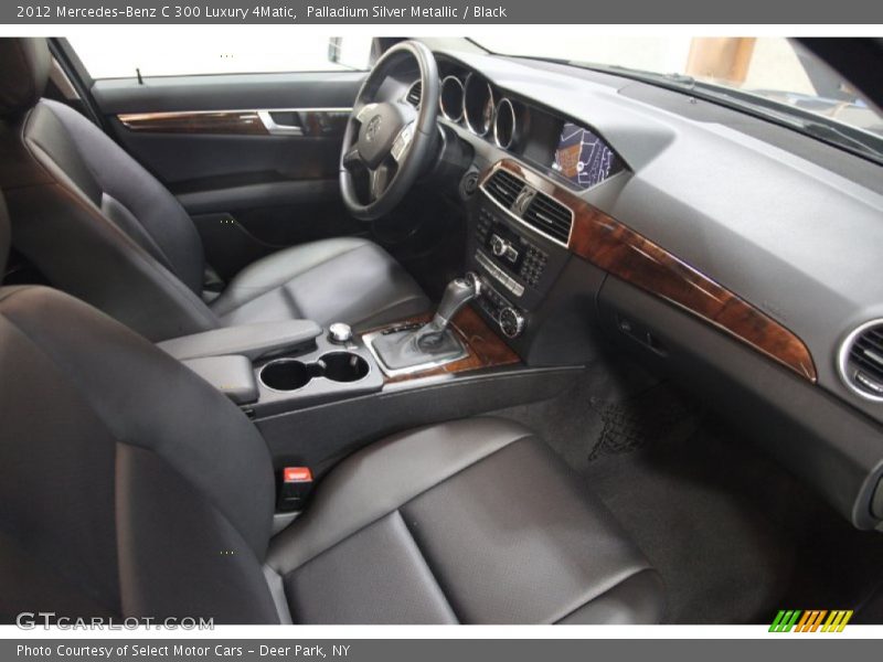Palladium Silver Metallic / Black 2012 Mercedes-Benz C 300 Luxury 4Matic